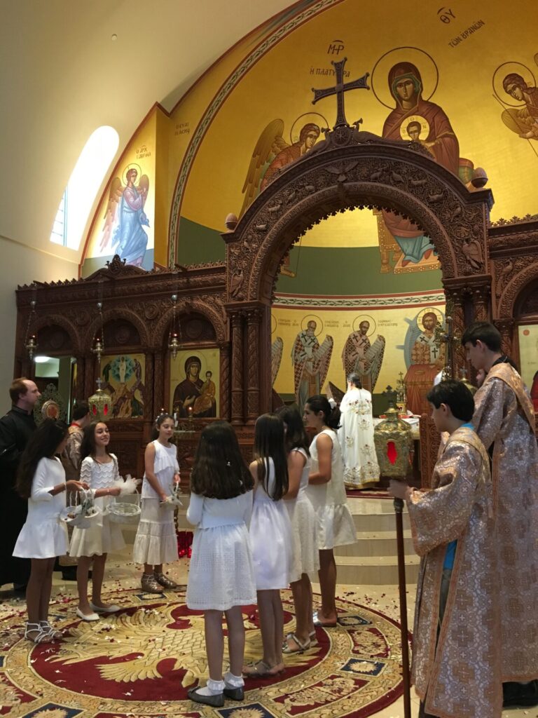 Myrophores at the Great Saturday Divine Liturgy, 2017